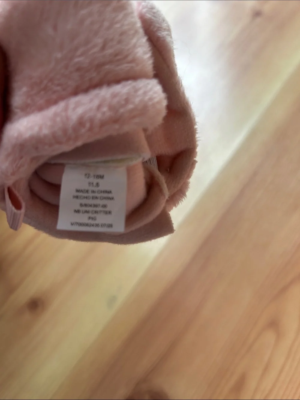 Old Navy Pink Plush Pig Kids One-Piece Footies